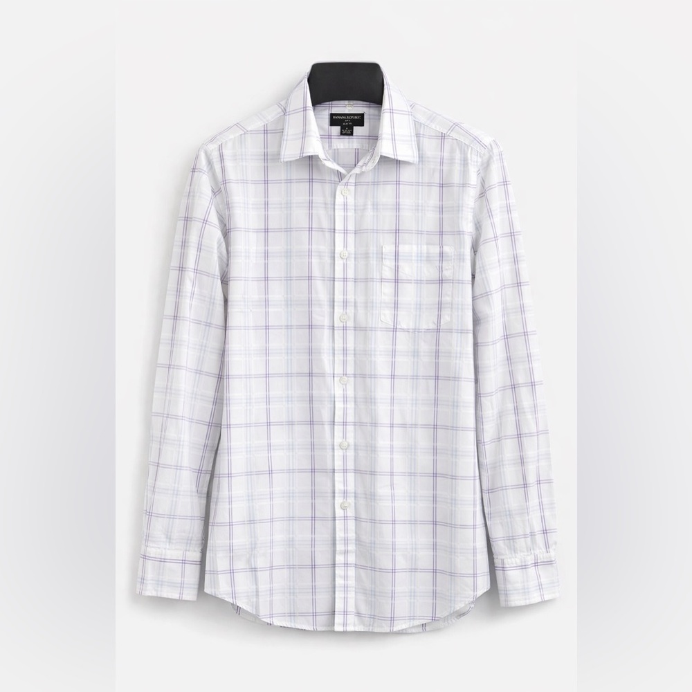 Banana Republic Slim Fit Plaid Button Down Shirt Men’s Medium